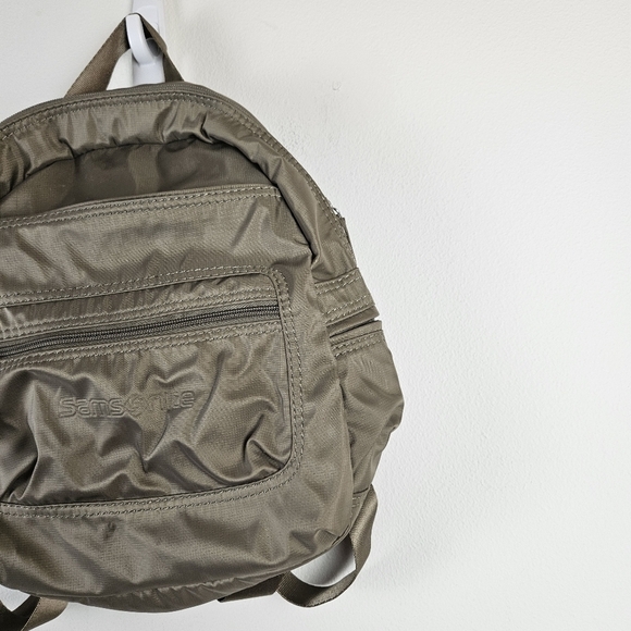 SAMSONITE Nylon Backpack Medium Green - Picture 3 of 9